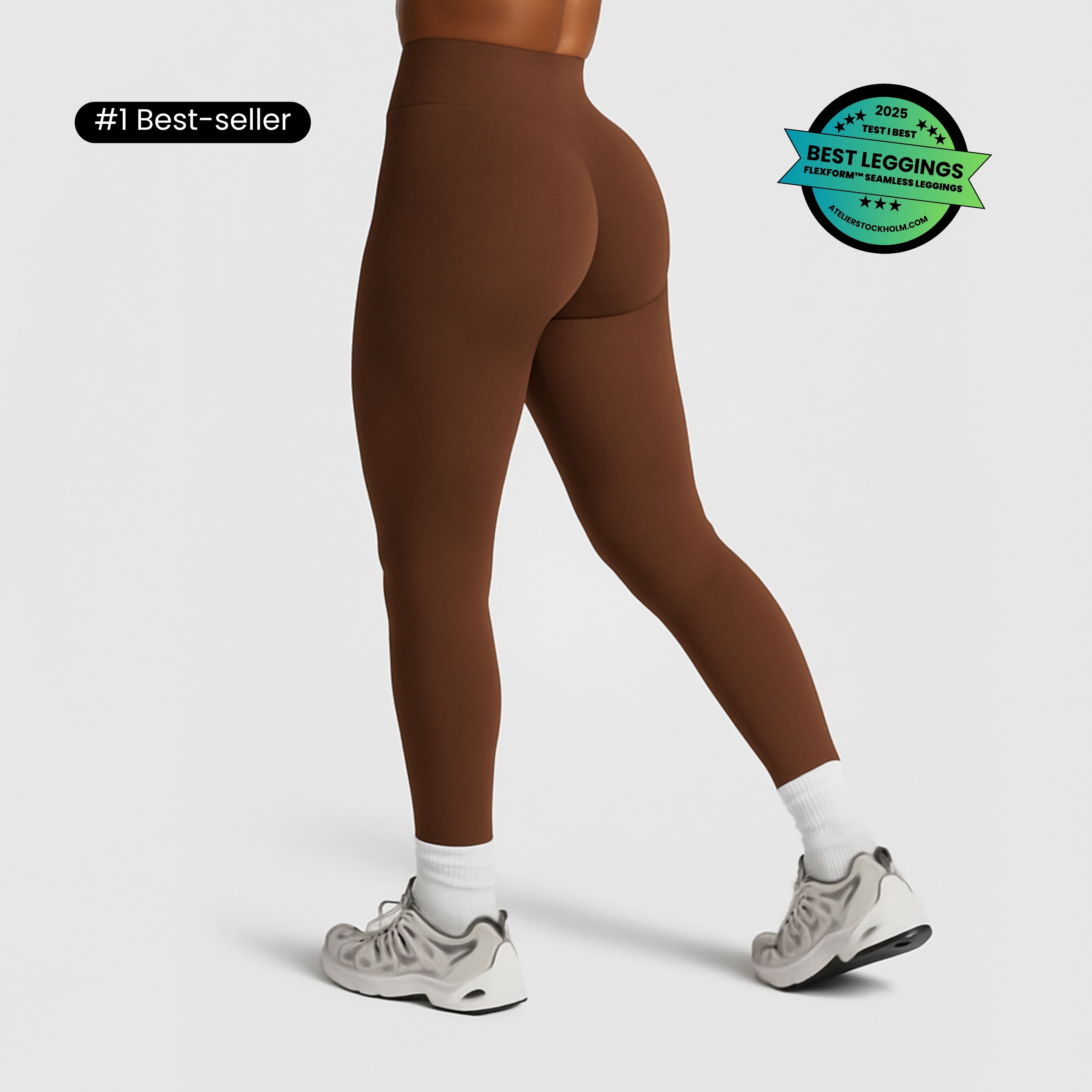 #1 TESTIVOITTAJAT │ FLEXFORM™ Seamless Leggings - Mokka