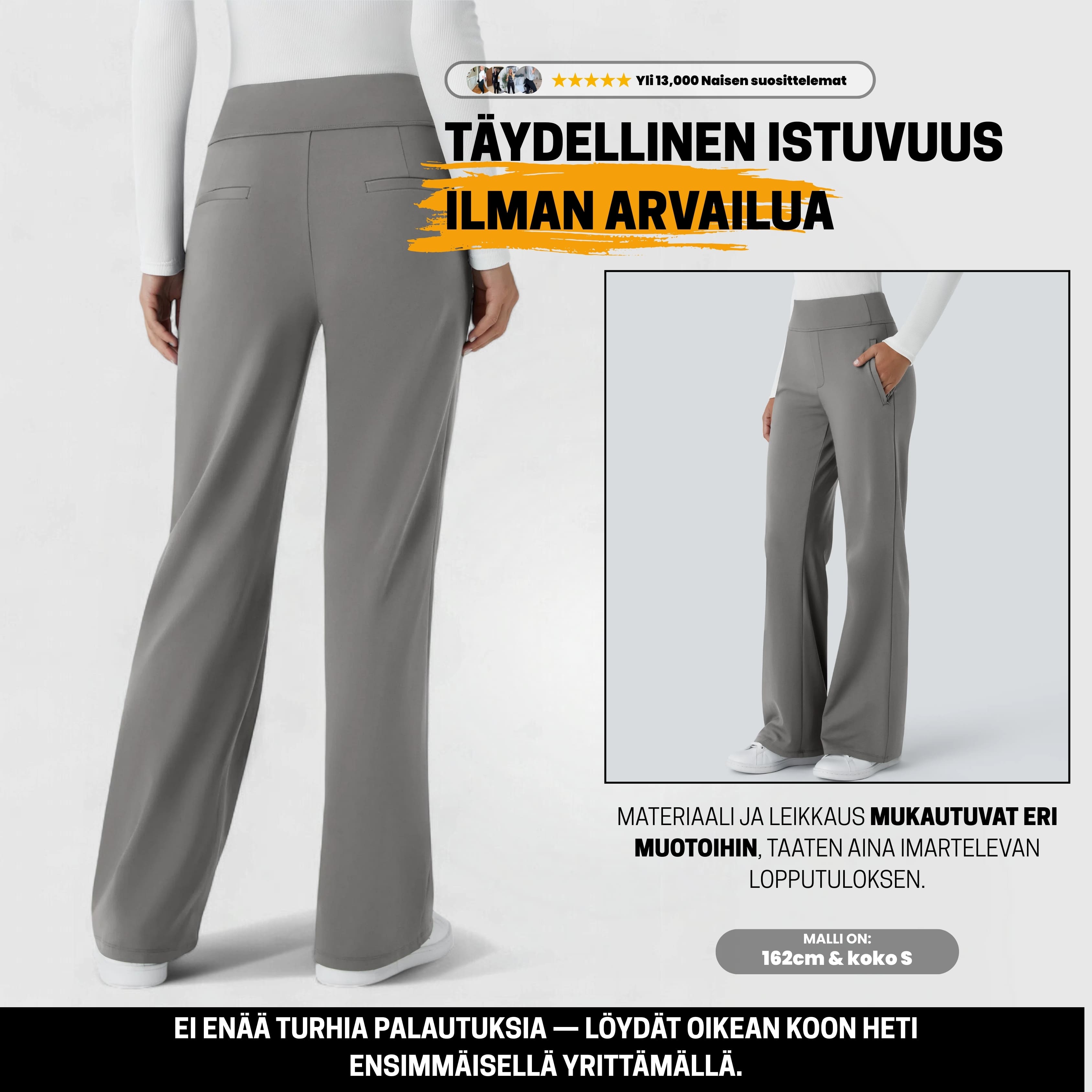 ComfyFlare™ Pants - Harmaa