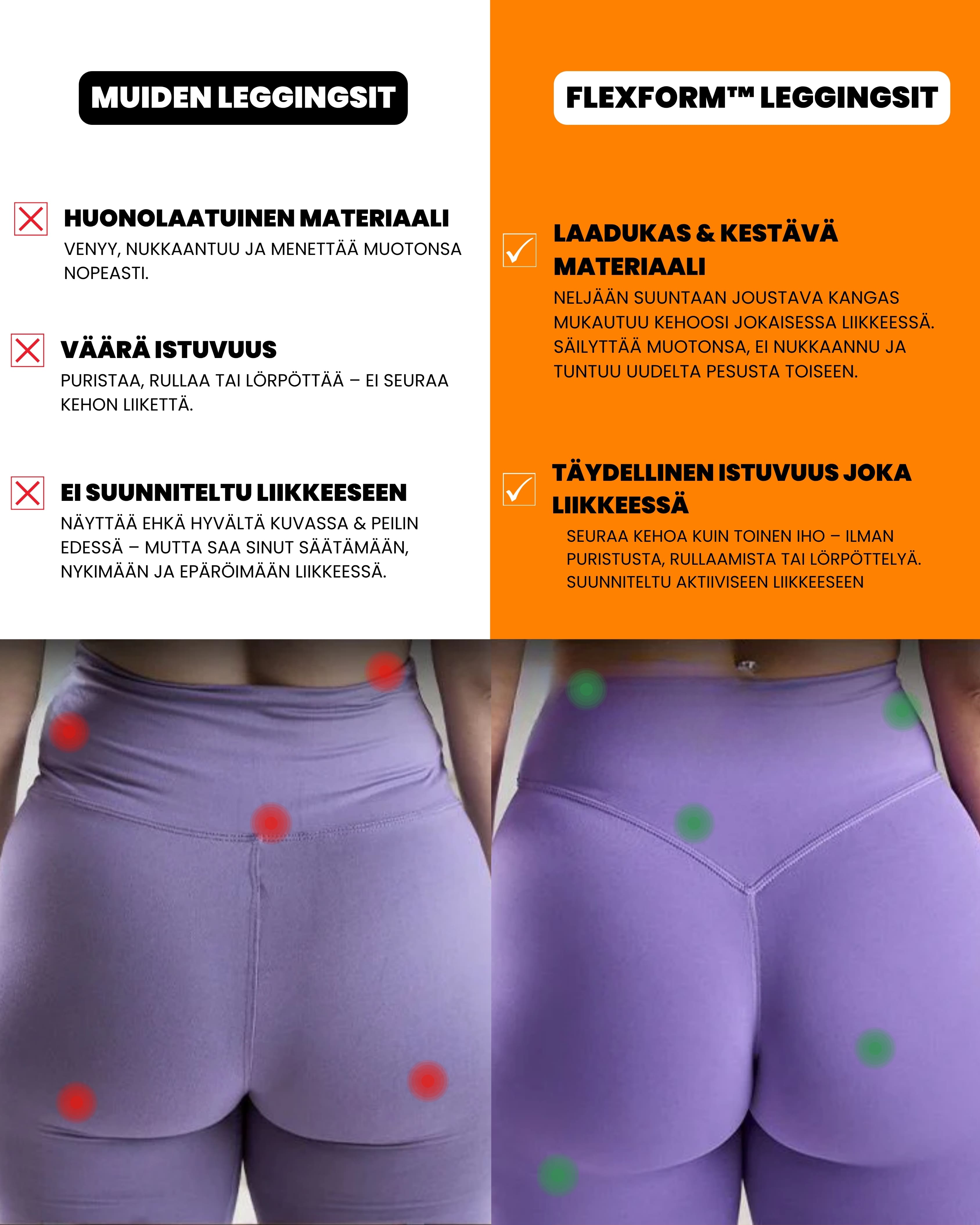 Flexform™ Seamless Leggings – korostaa parhaat puolesi