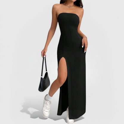 Strapless Bodycon Mekko - Musta