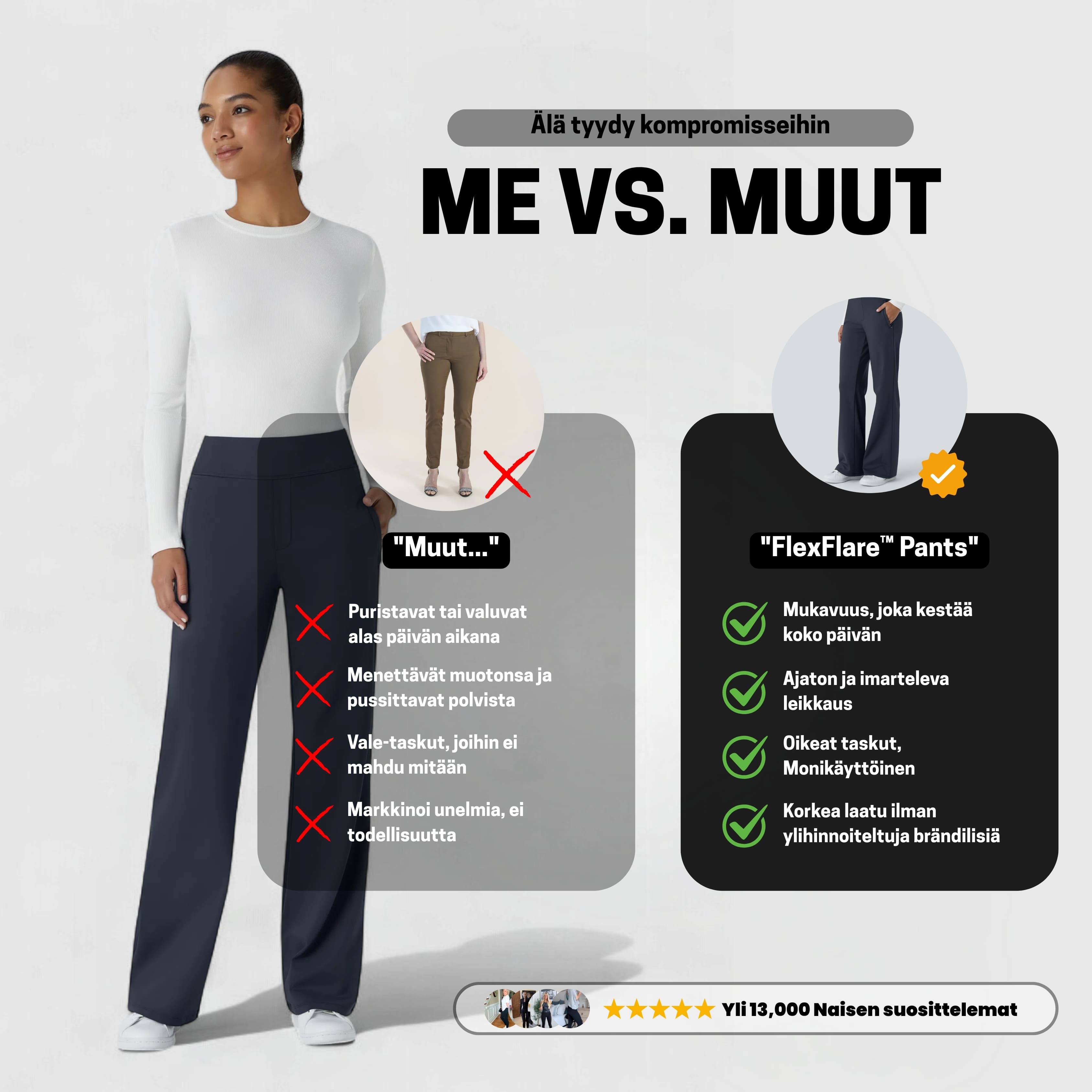 ComfyFlare™ Pants - Sininen