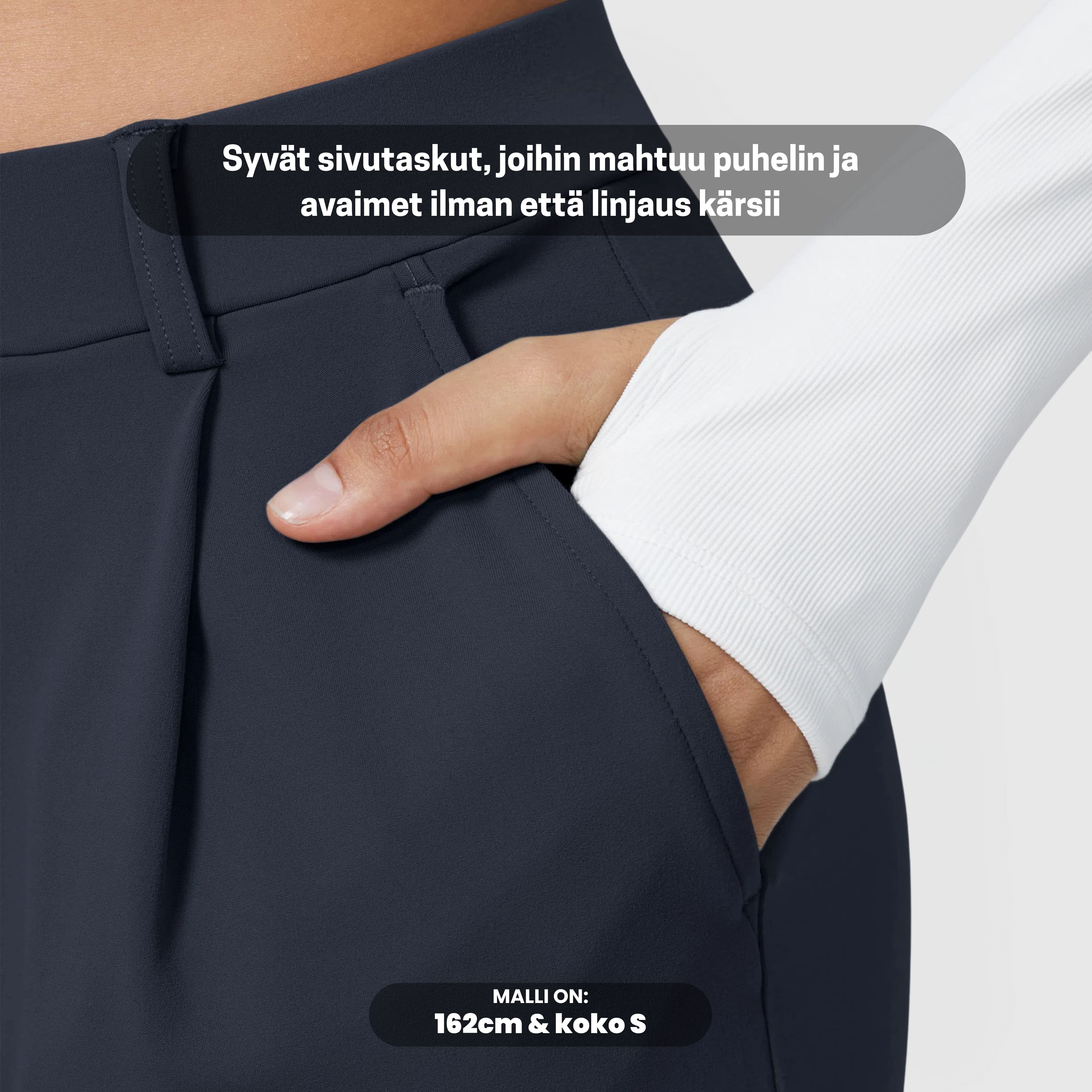 PerfectFit™ High Waisted Pants - Sininen
