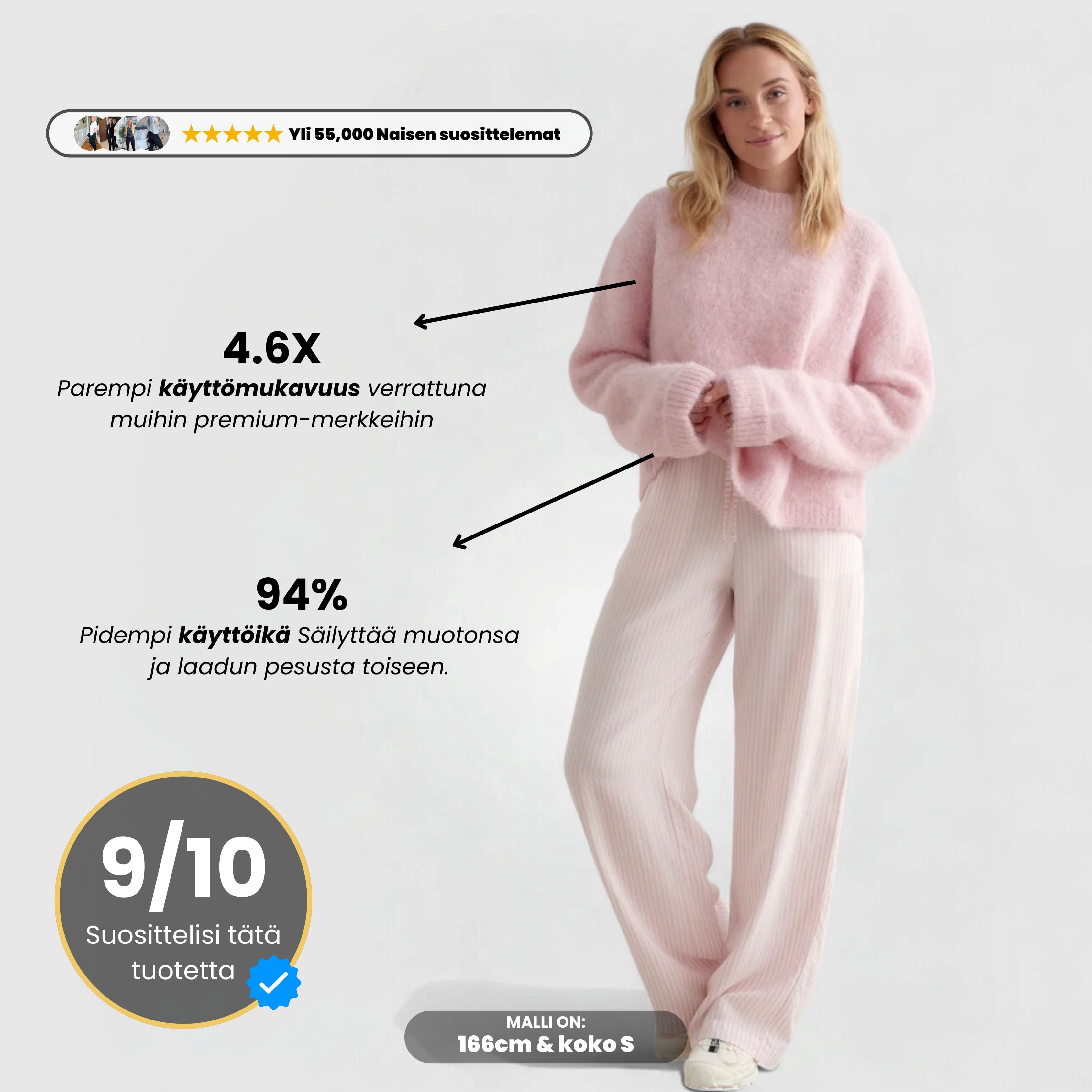 LuxeCloud™ Sweater - Pinkki