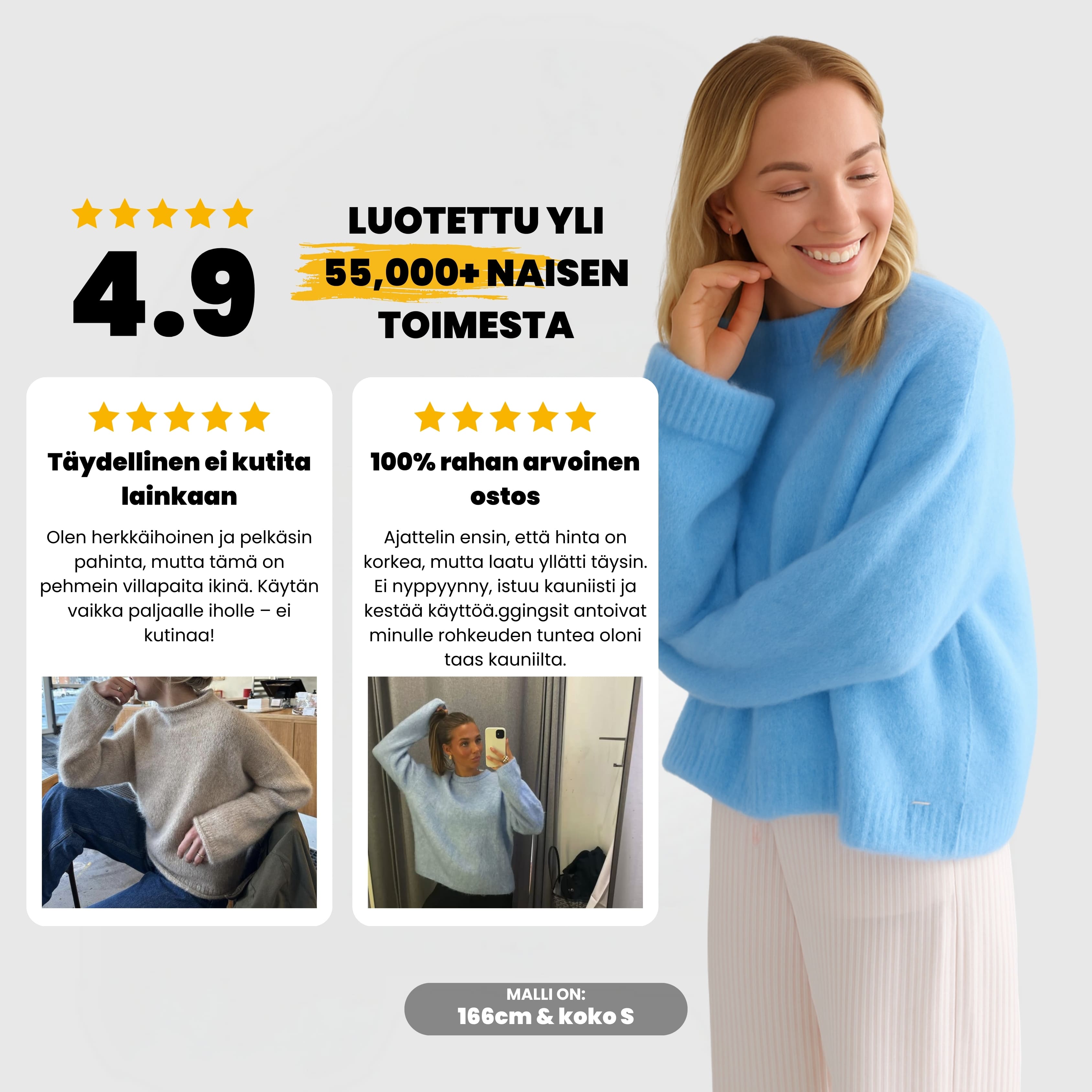 LuxeCloud™ Sweater - Sininen