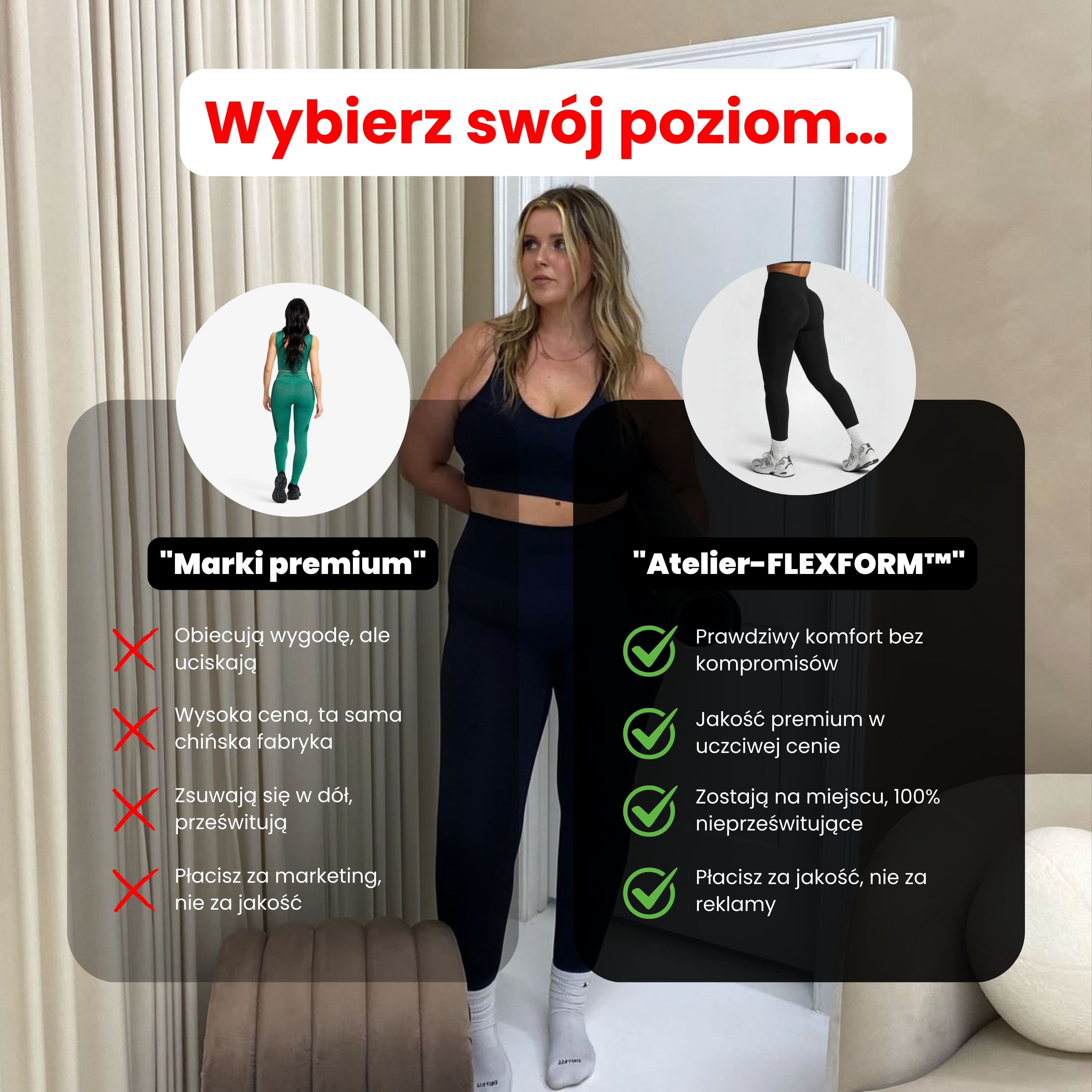 #1 NAJLEPSZE W TESTACH │ FLEXFORM™ Seamless Leggings