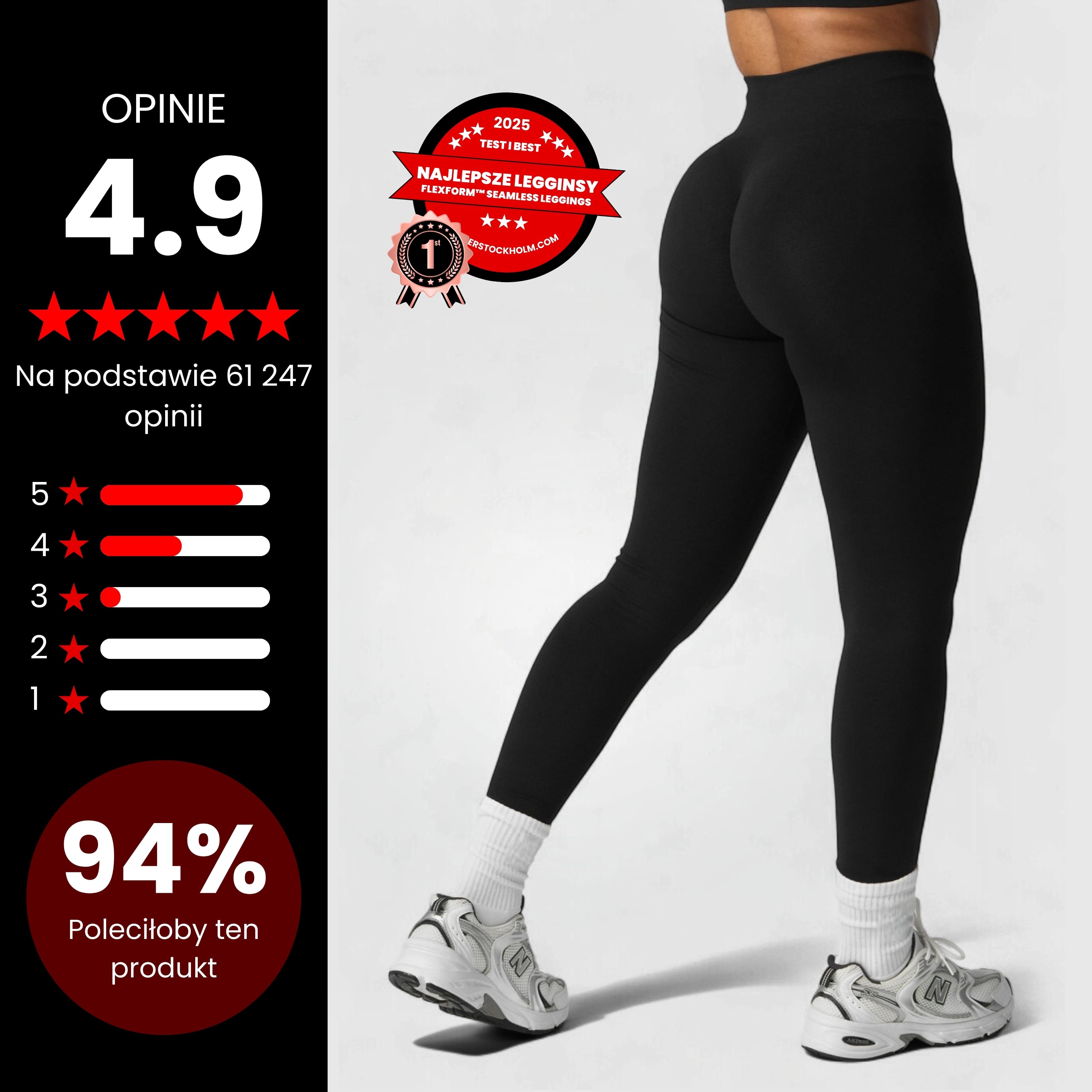 #1 NAJLEPSZE W TESTACH │ FLEXFORM™ Seamless Leggings