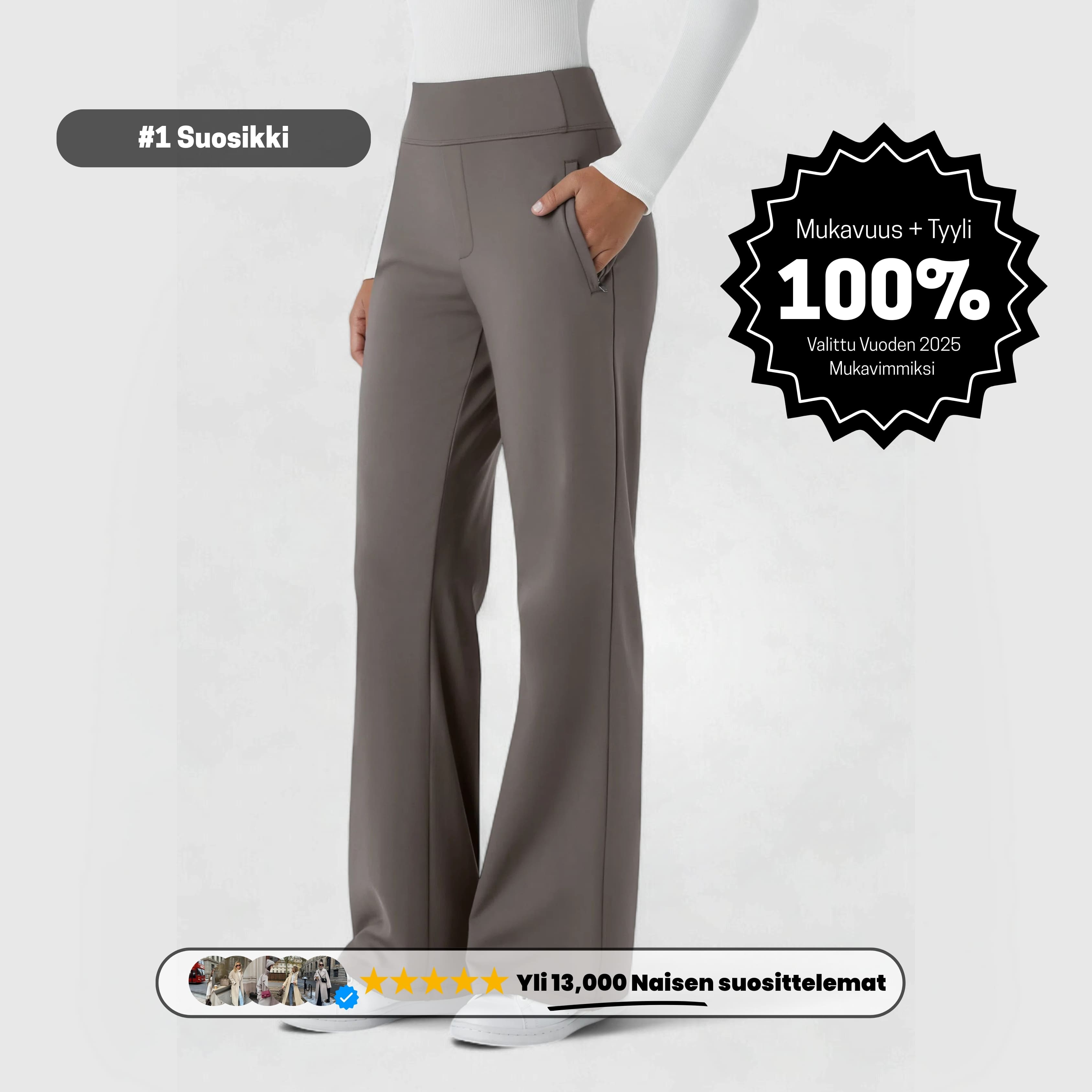 ComfyFlare™ Pants - Taupe