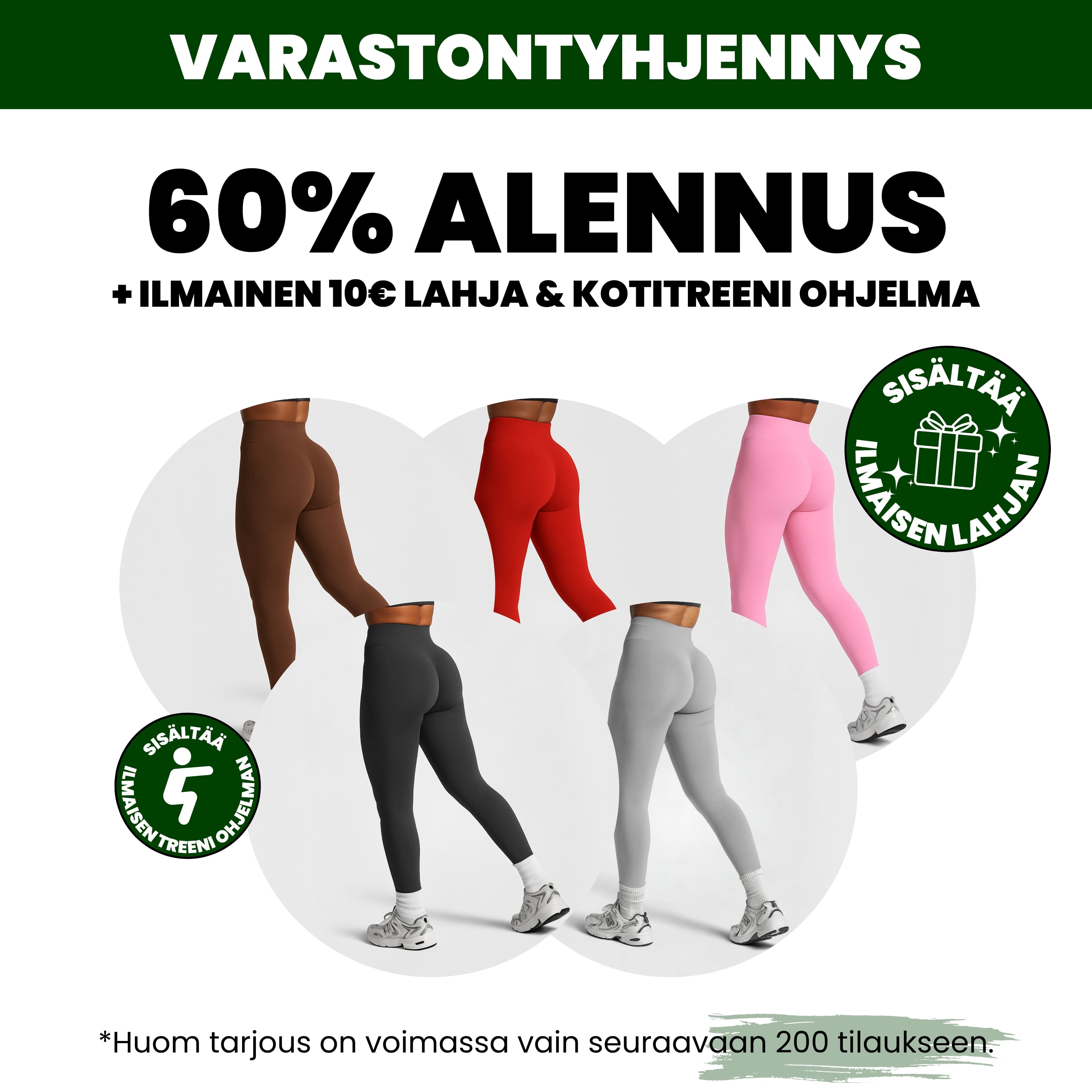 #1 TESTIVOITTAJAT │ FLEXFORM™ Seamless Leggings - Punainen