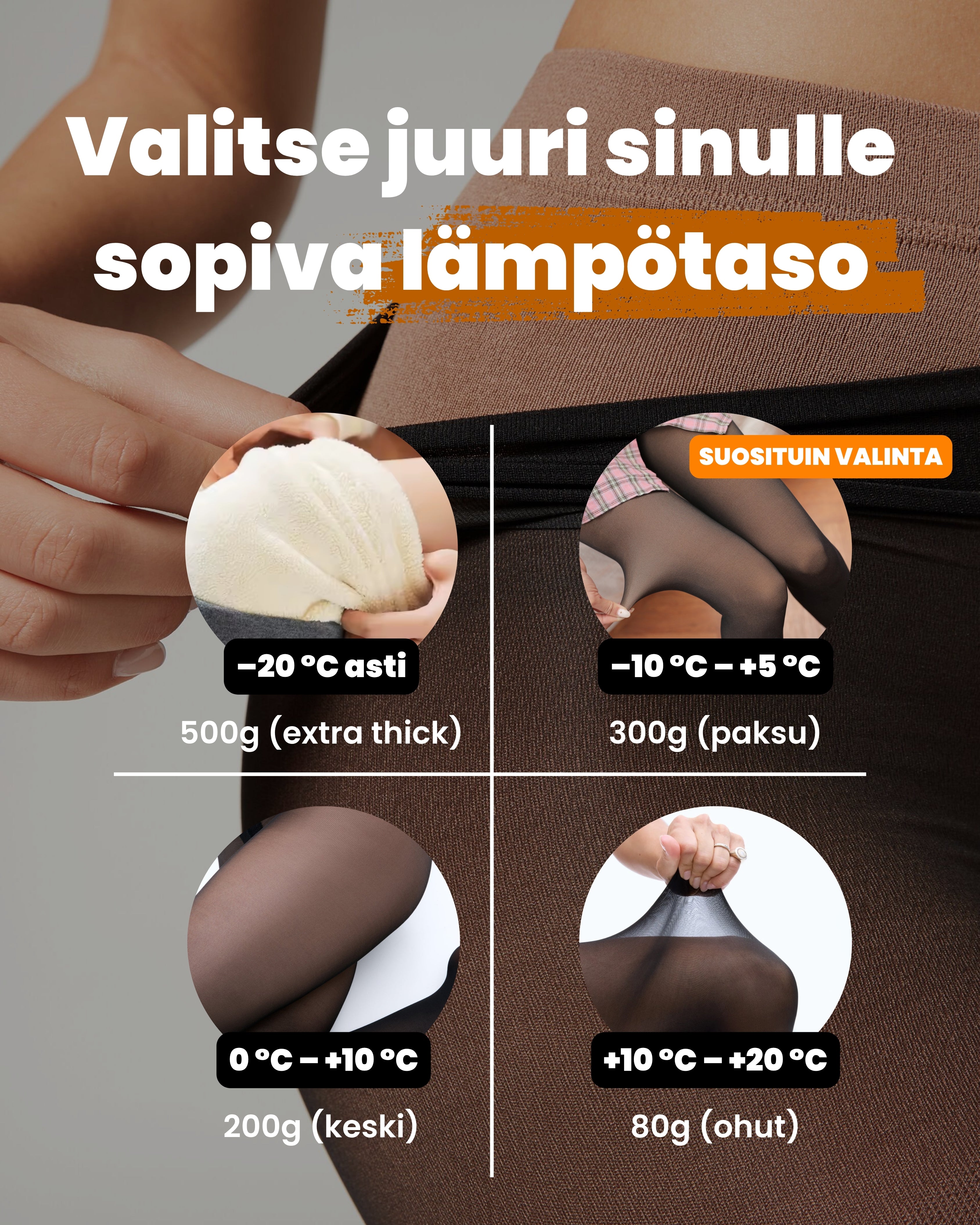 LUMI™ Thermal Tights – lämpöä ilman paksuutta (One Size)