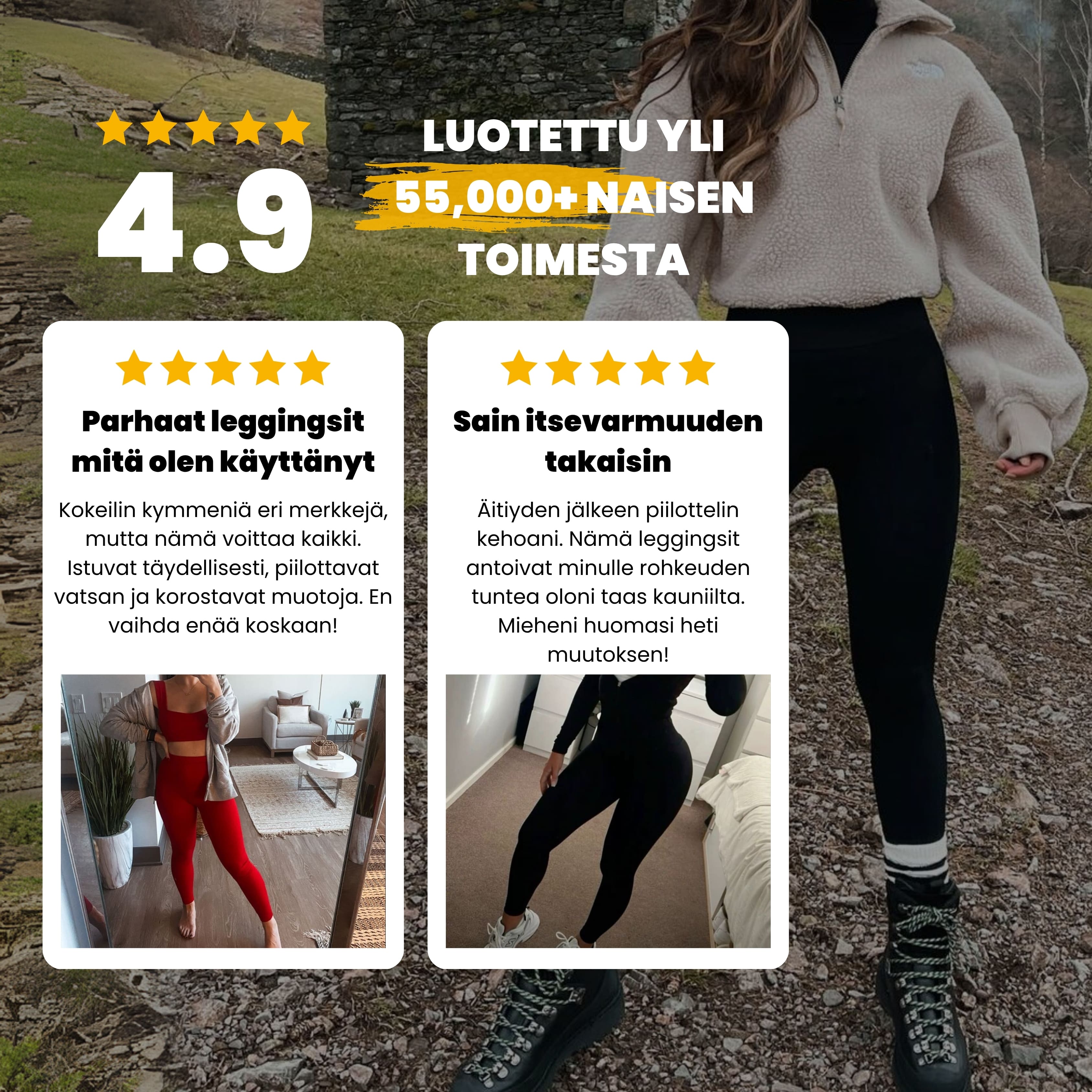 #1 TESTIVOITTAJAT │ FLEXFORM™ Seamless Leggings - Vaaleanharmaa