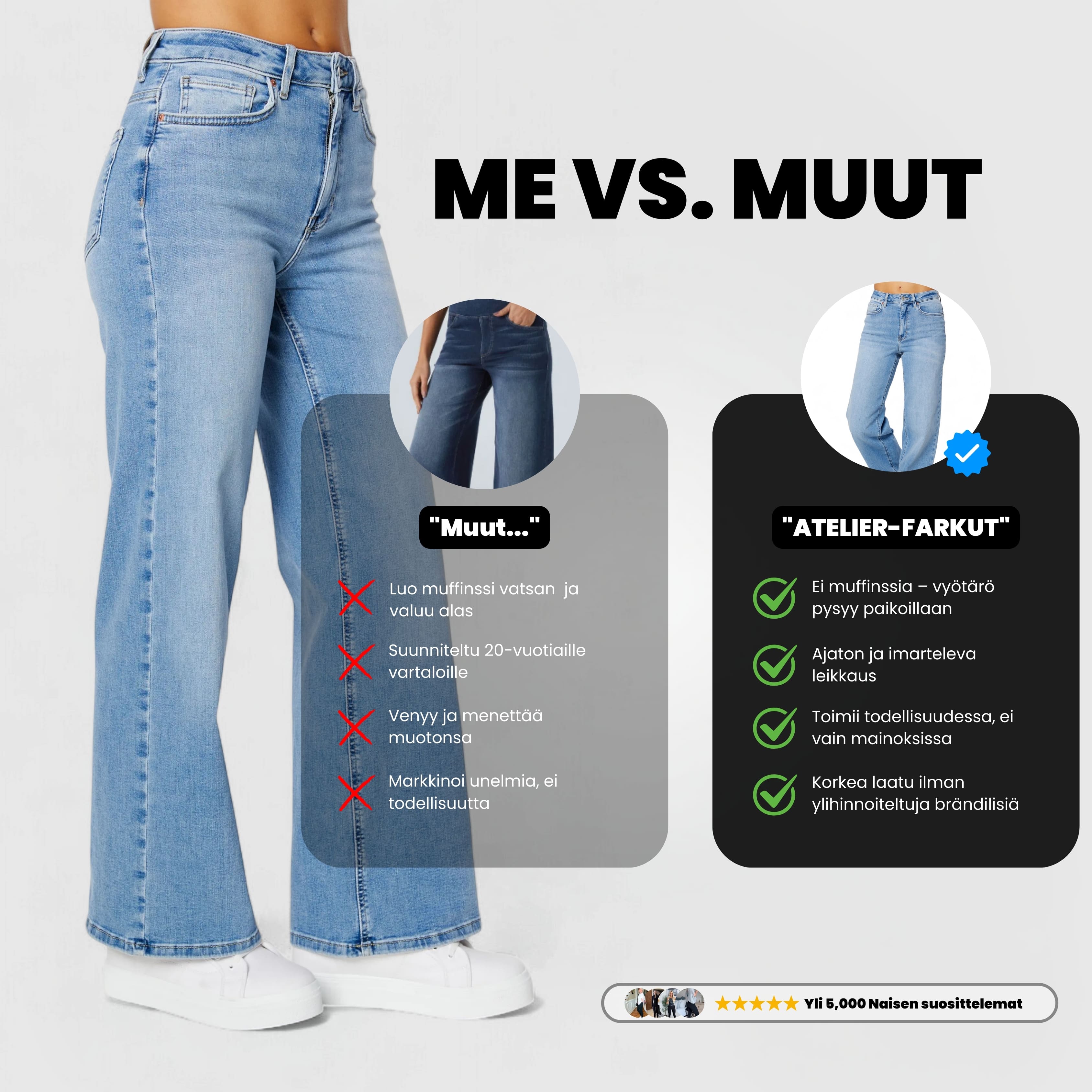 Atelier Curve™ Jeans - Sininen