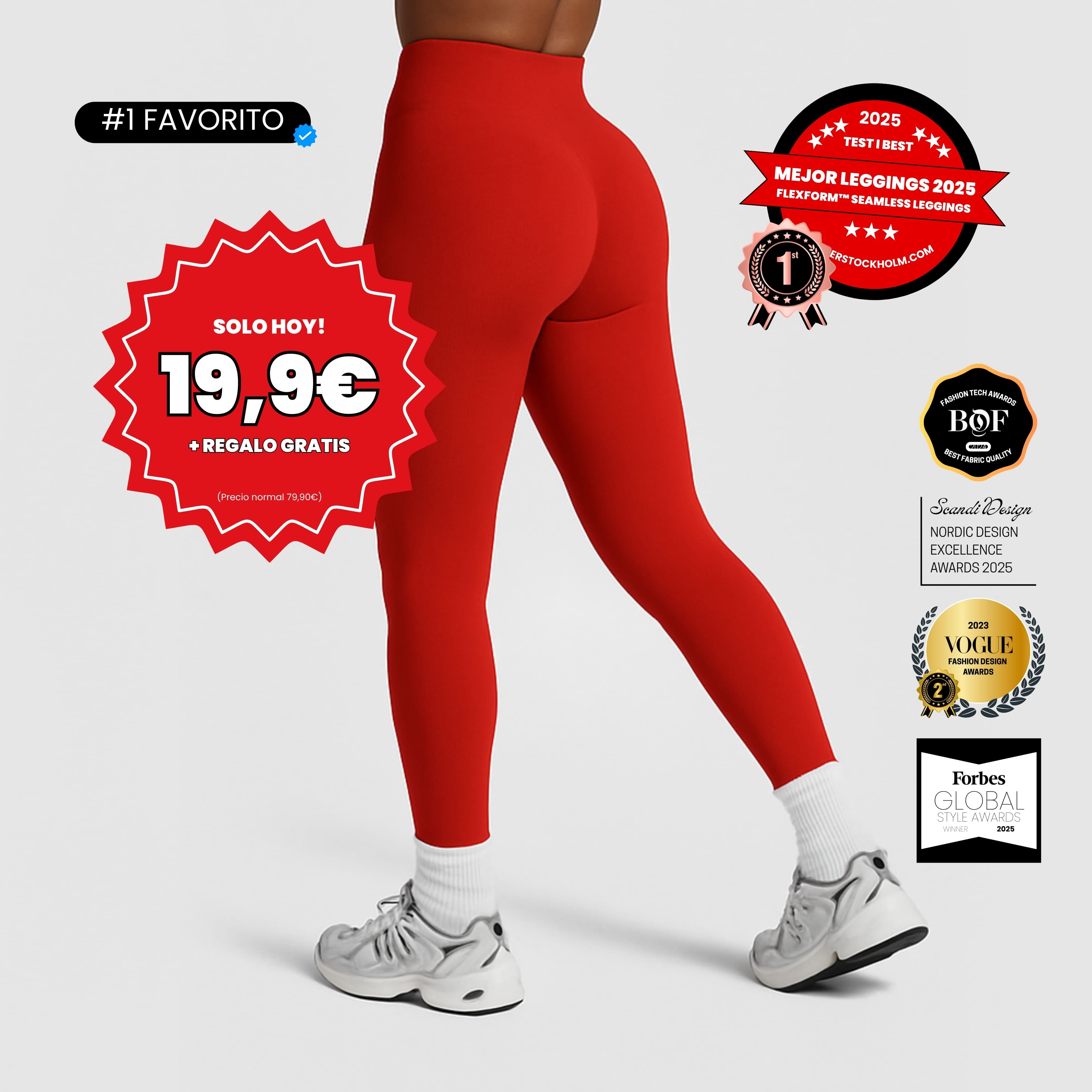 #1 MEJOR EN PRUEBAS │ FLEXFORM™ Seamless Leggings