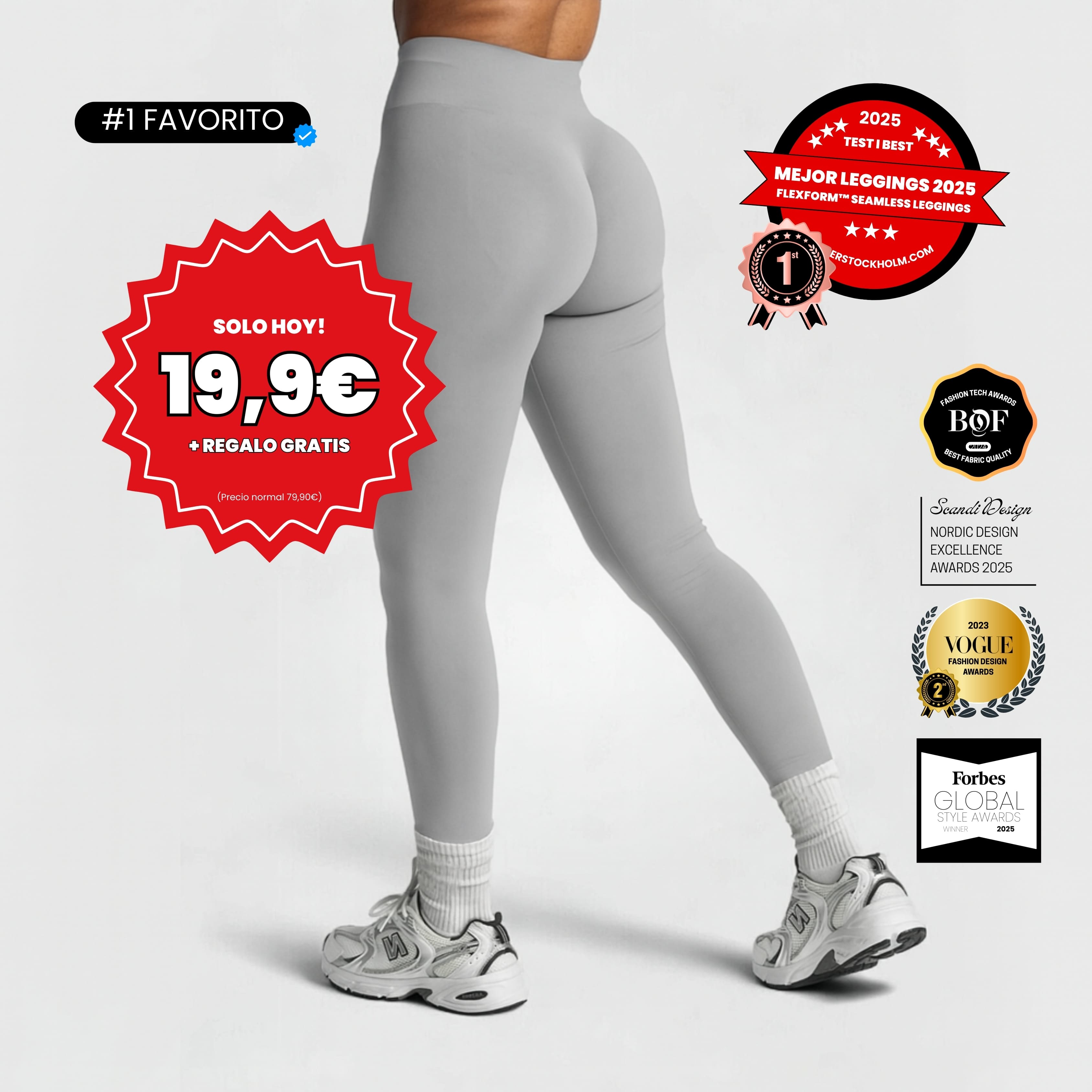#1 MEJOR EN PRUEBAS │ FLEXFORM™ Seamless Leggings