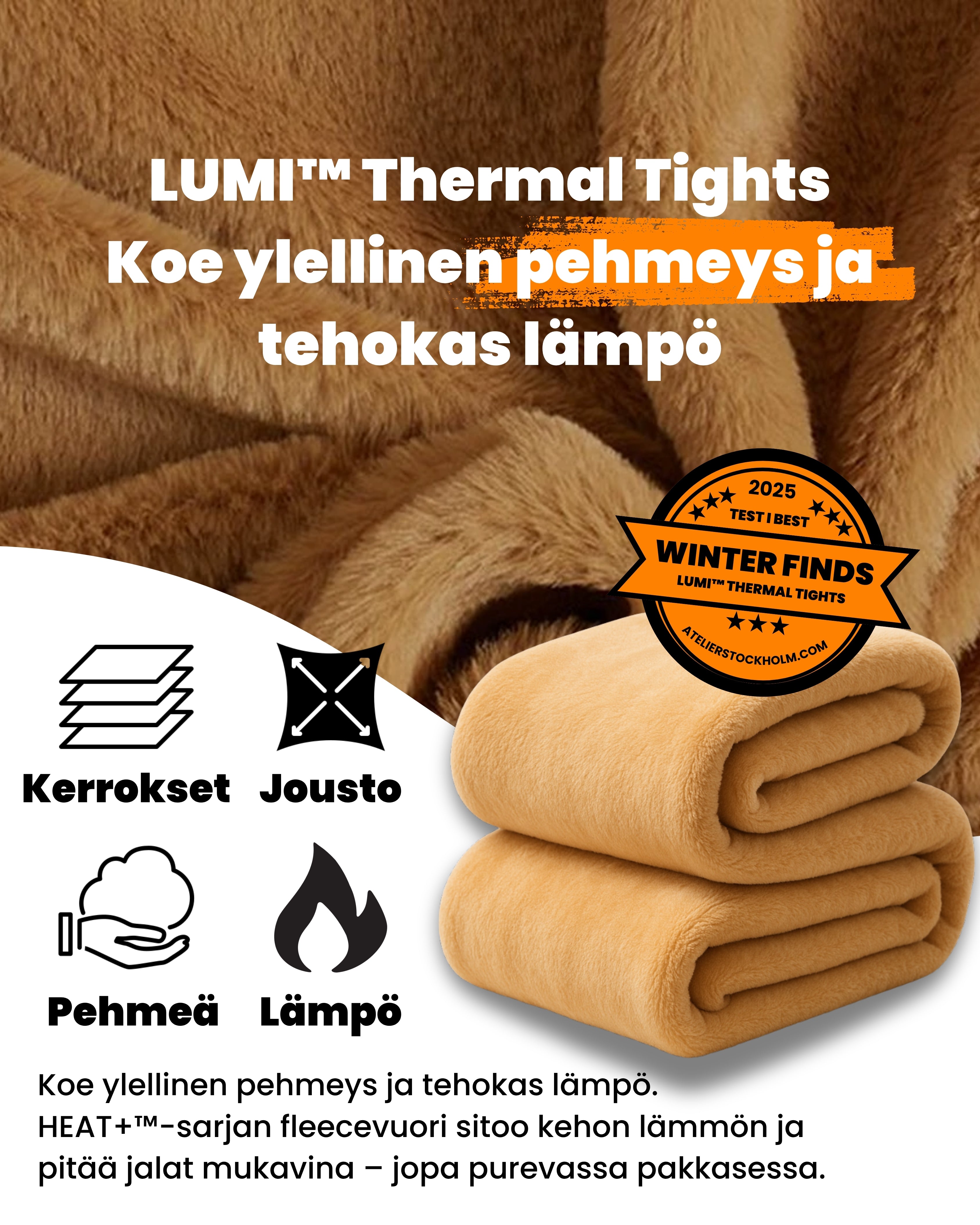 LUMI™ Thermal Tights – lämpöä ilman paksuutta (One Size)