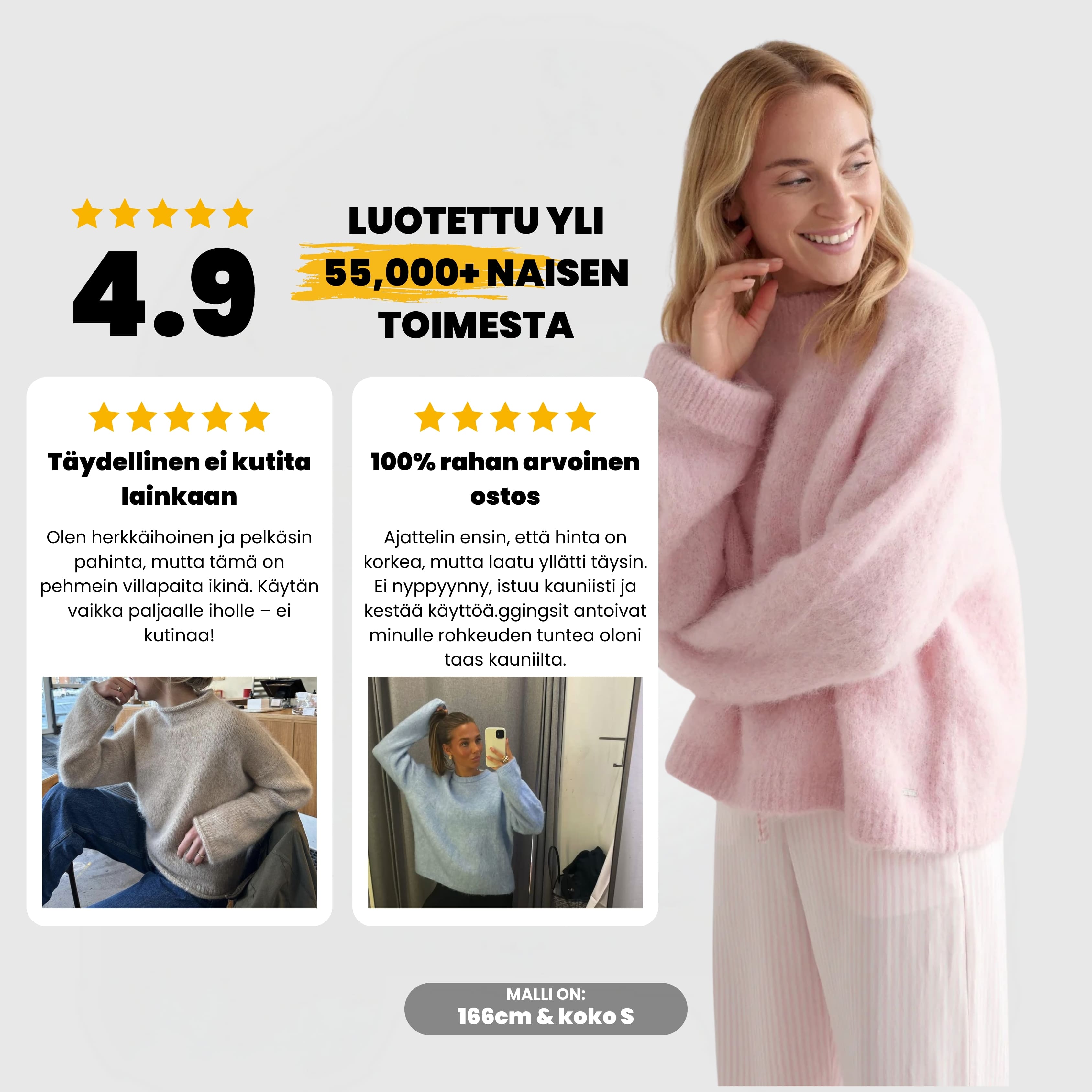LuxeCloud™ Sweater - Pinkki