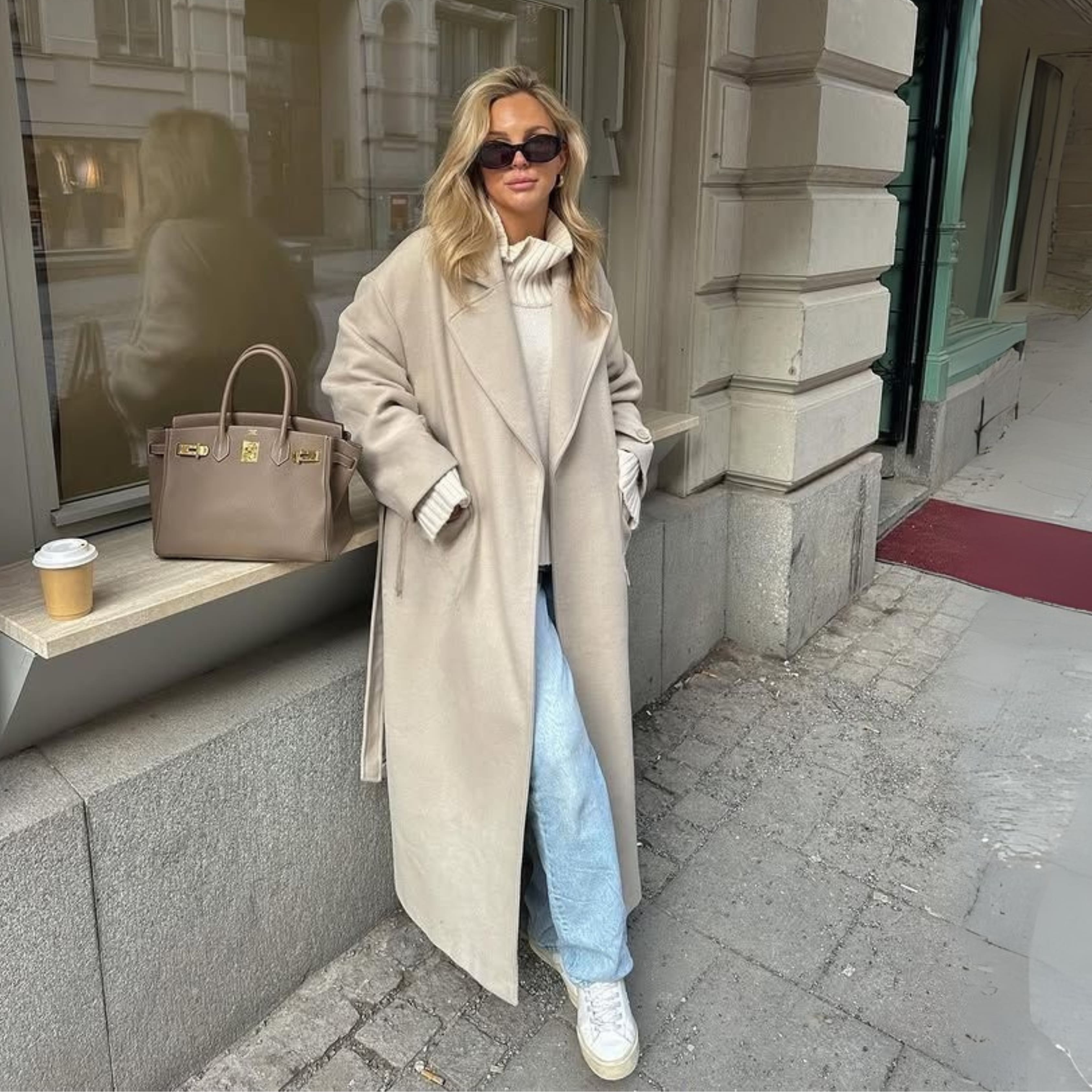 Nordic Elegance™ Coat - Sand