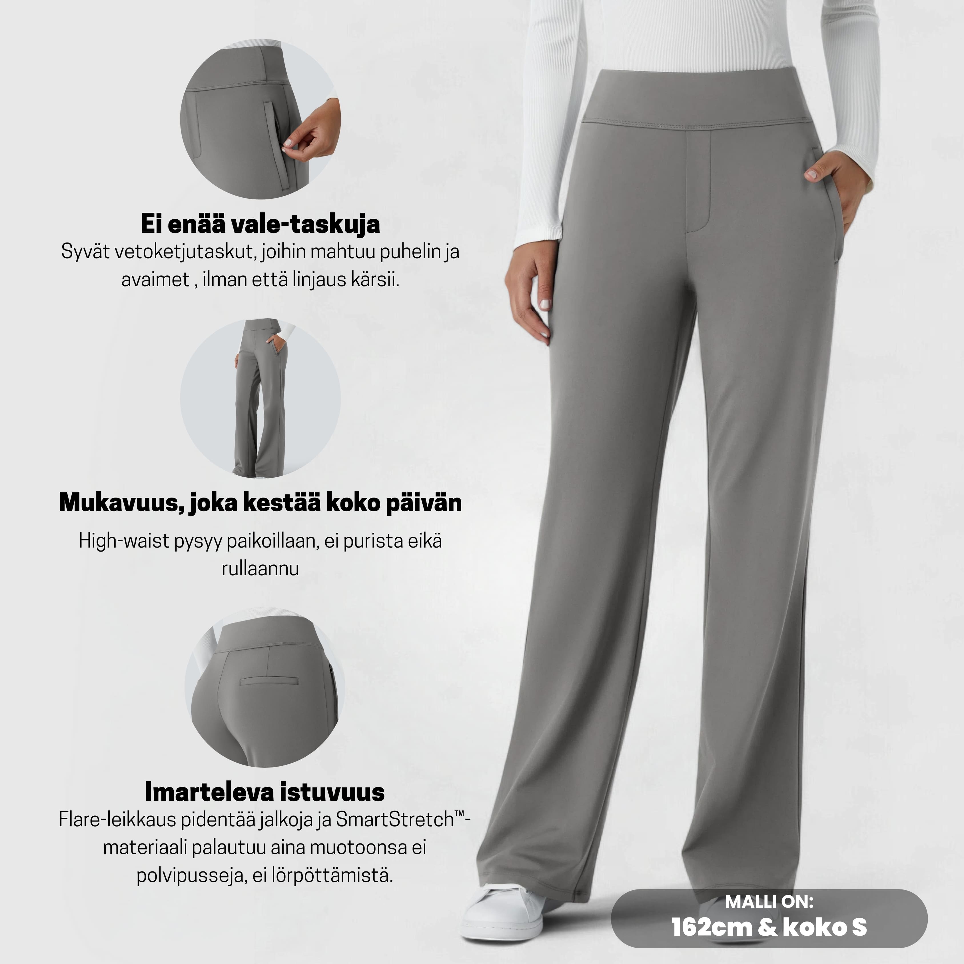 ComfyFlare™ Pants - Harmaa