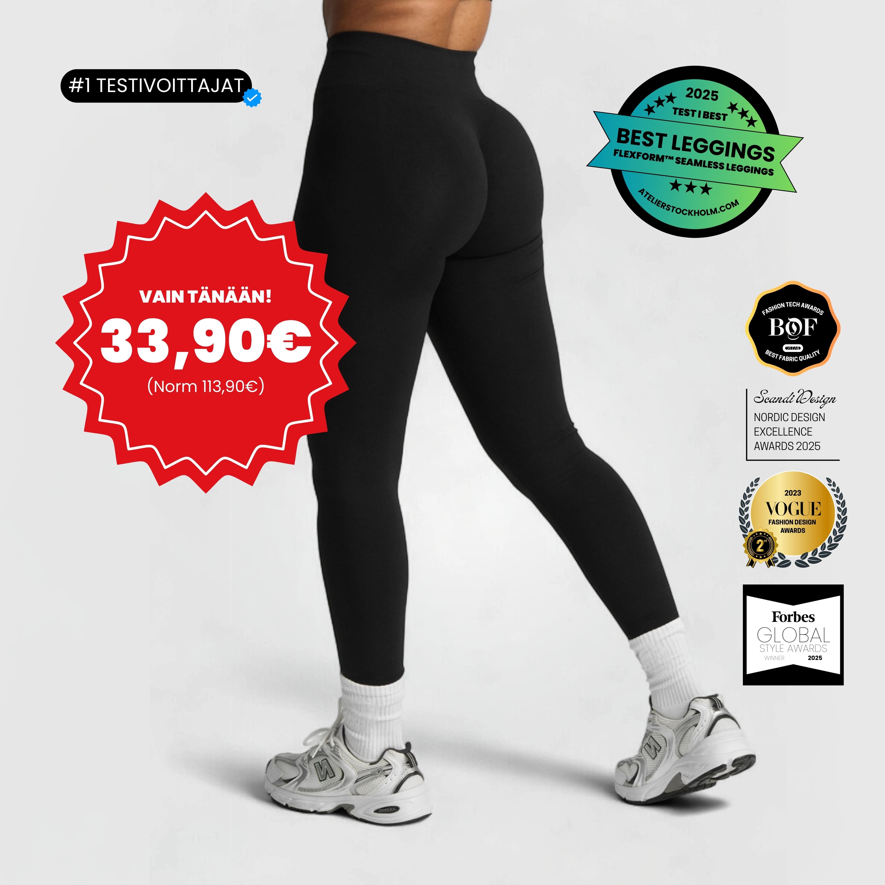 #1 TESTIVOITTAJAT │ FLEXFORM™ Seamless Leggings
