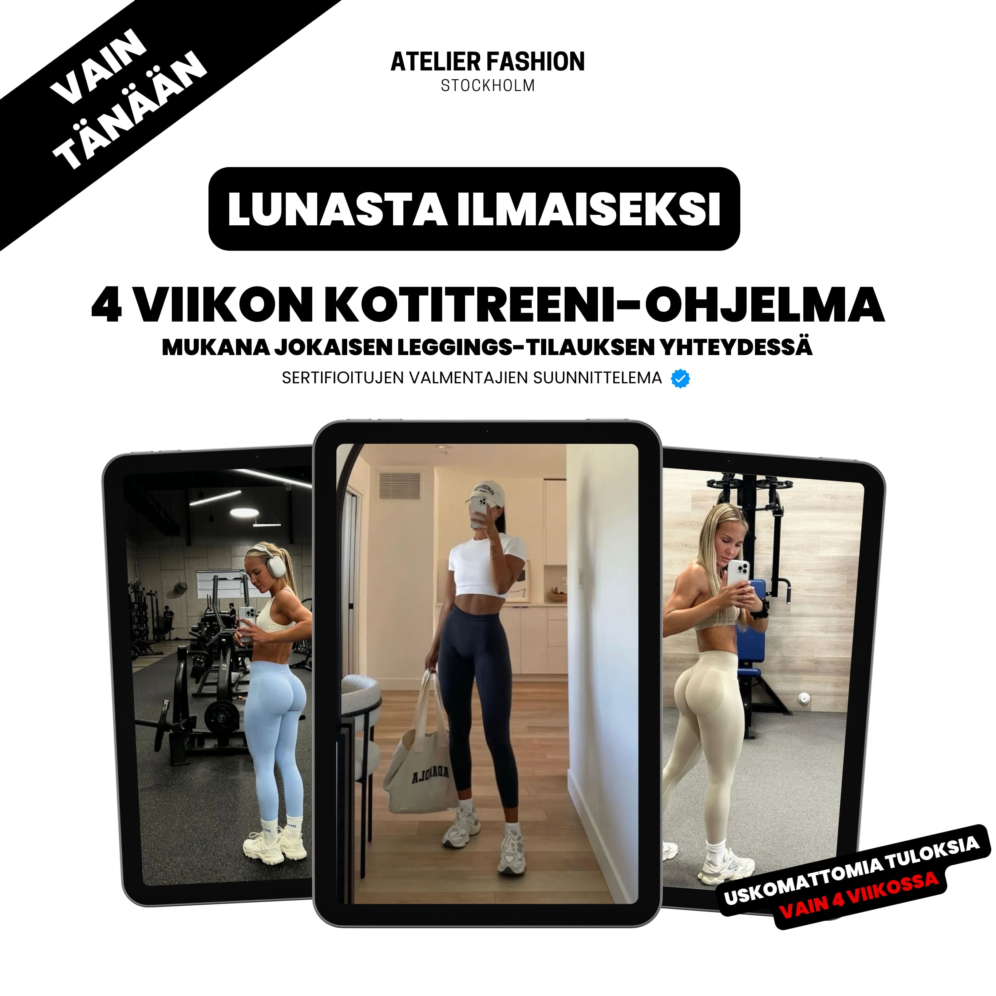 4 Viikon kotitreeni-ohjelma